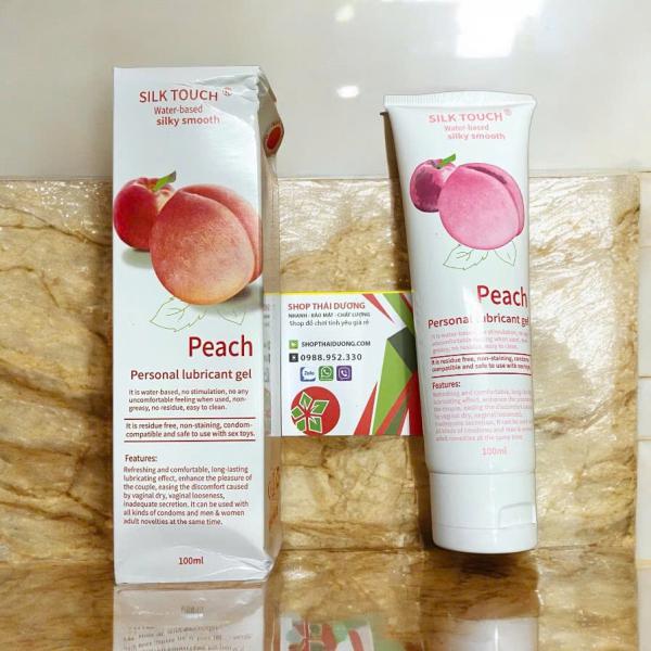 Gel Bôi Trơn Silk Touch Peach Trơn Đào Gốc Nước 100ml - Shop Dochoijapan