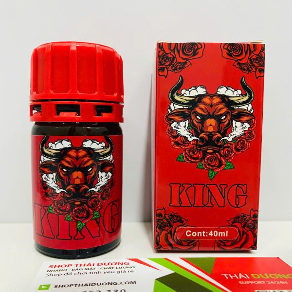 Popper Mạnh Đầu Trâu Đỏ King 40ml – Hương Bền, Cảm Giác Lâu, Chuẩn Cho Top & Bot