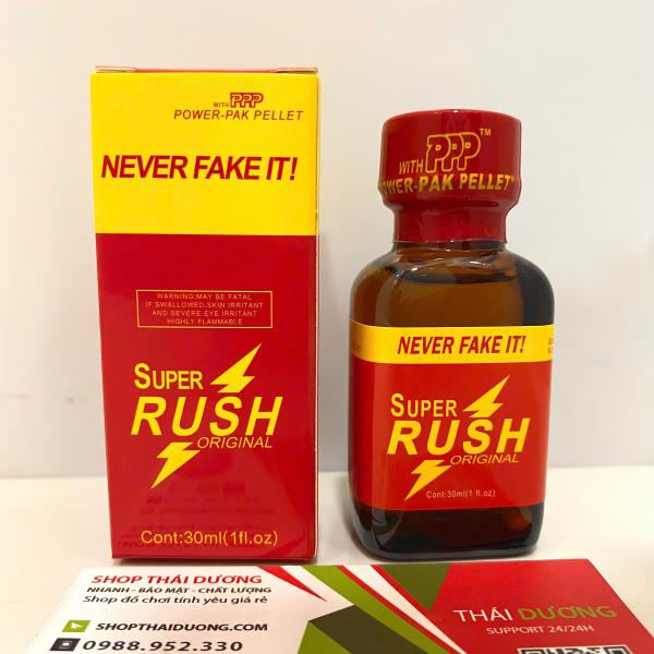 Popper Super Rush Original 30ml Đỏ – Siêu Kích Thích Hưng Phấn , Cực Phê Cho Top & Bot