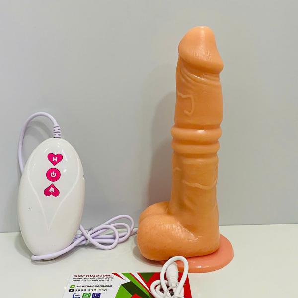 Sextoy Cu Giả Rung Thụt Toả Nhiệt Gắn Tường – Ngoáy Mạnh, Mềm Như Thật