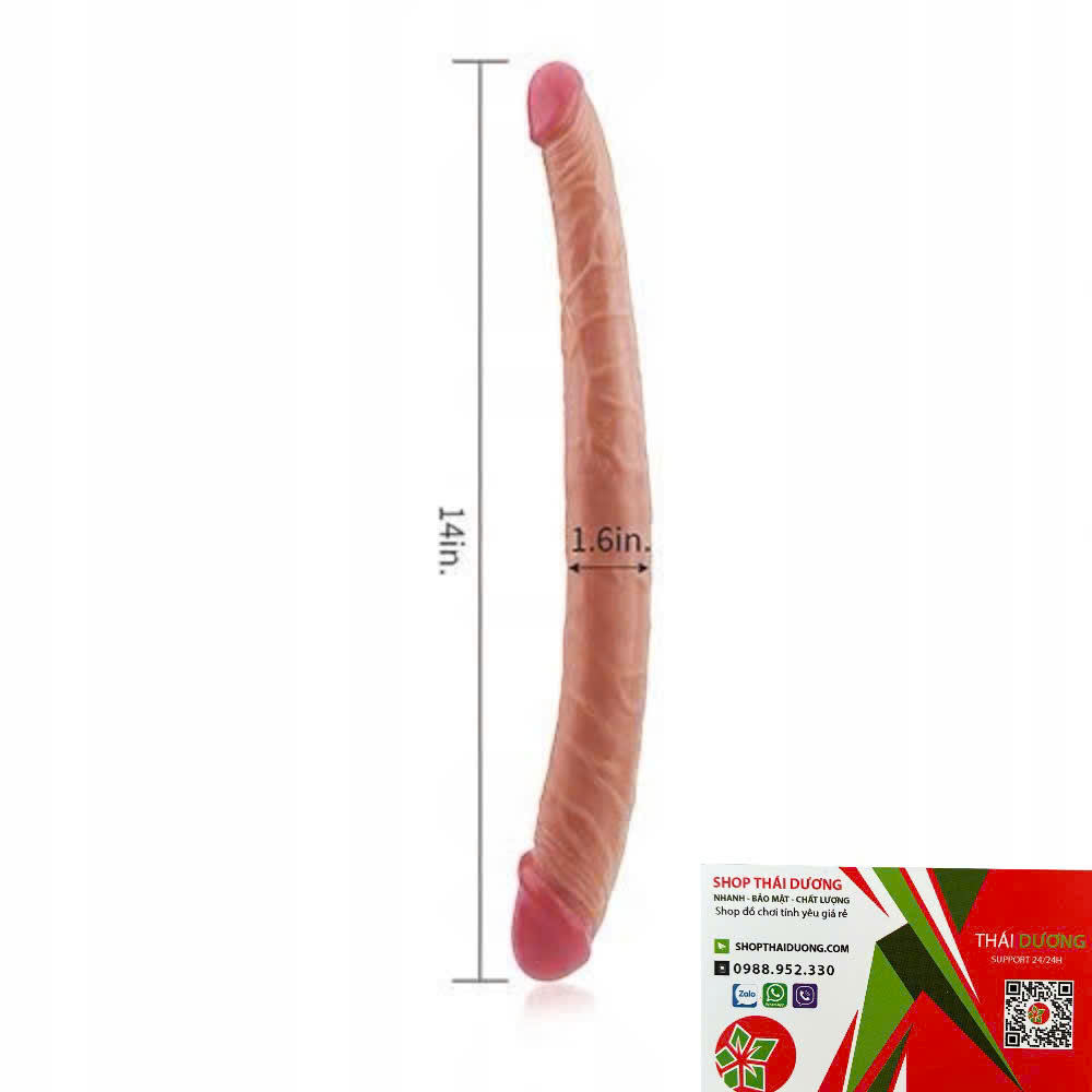 Dương vật giả hai đầu lovetoy Phthalate-Free  Ssieeu mềm uốn cong tuỳ thích