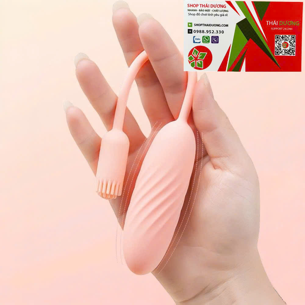 Trứng rung điều khiển app từ xa Svakom Shimmer App rung hai đầu - dochoijapan.com