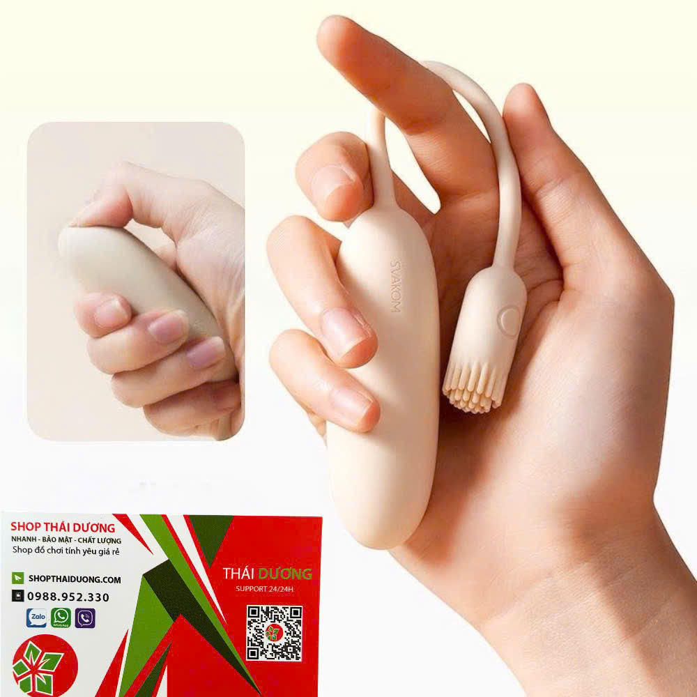 Trứng rung điều khiển app từ xa Svakom Shimmer App rung hai đầu - dochoijapan.com