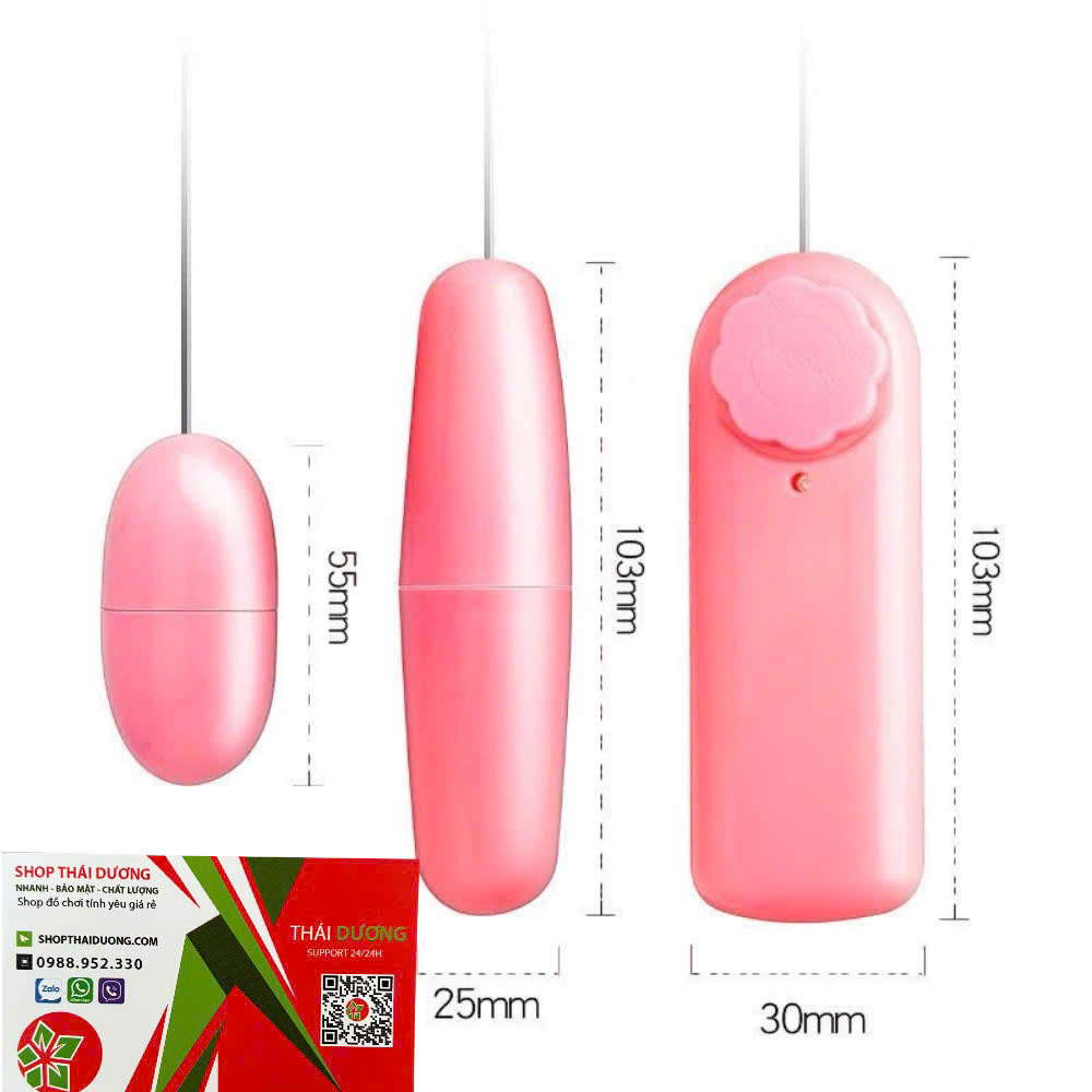 Trứng rung nhỏ 2 đầu 2 trứng có điều khiển rung mạnh - dochoijapan.com