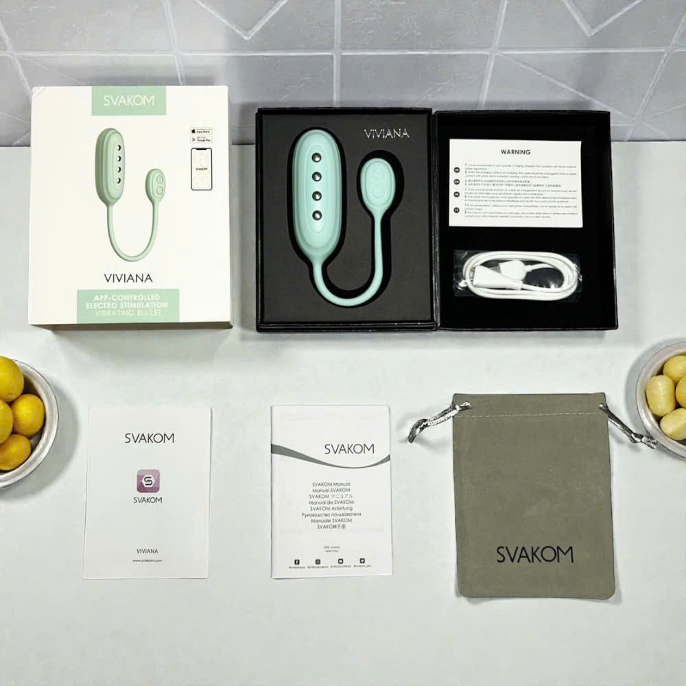 Trứng Rung Thông Minh Svakom Viviana  Kết Nối App, Công Nghệ Xung Điện