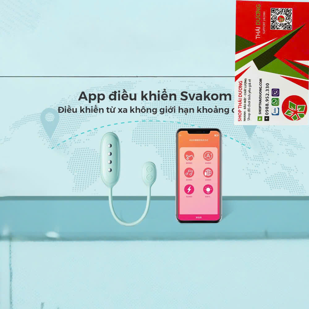 Trứng Rung Thông Minh Svakom Viviana  Kết Nối App, Công Nghệ Xung Điện