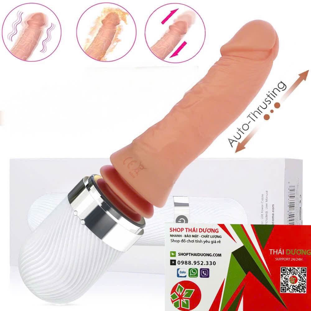 Dương vật giả Dibei Gold rung thụt thông minh sưởi ấm 7 chế Độ rung - dochoijapan.com