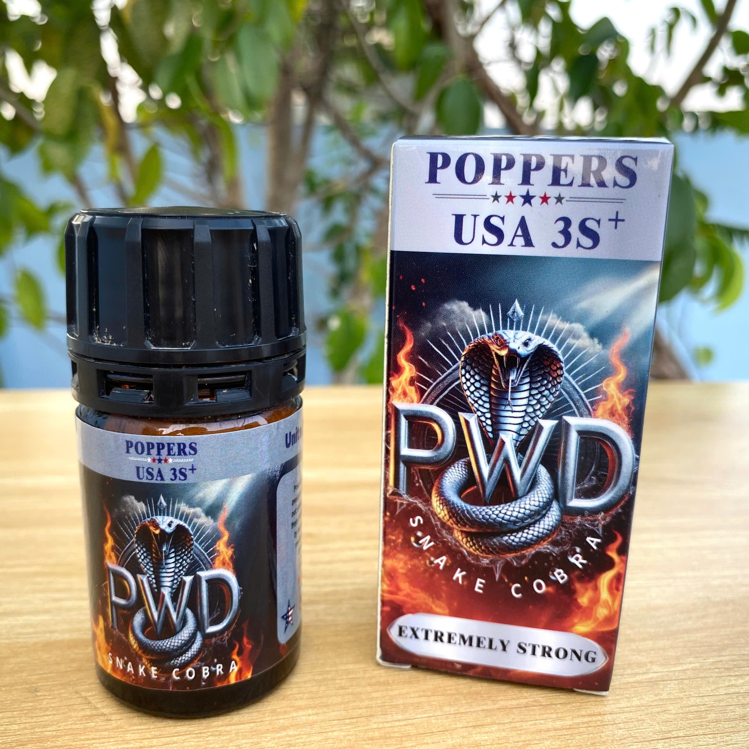 Tinh dầu Kích Dục Popper USA 3s+ Snake Cobra Pwd 40ml