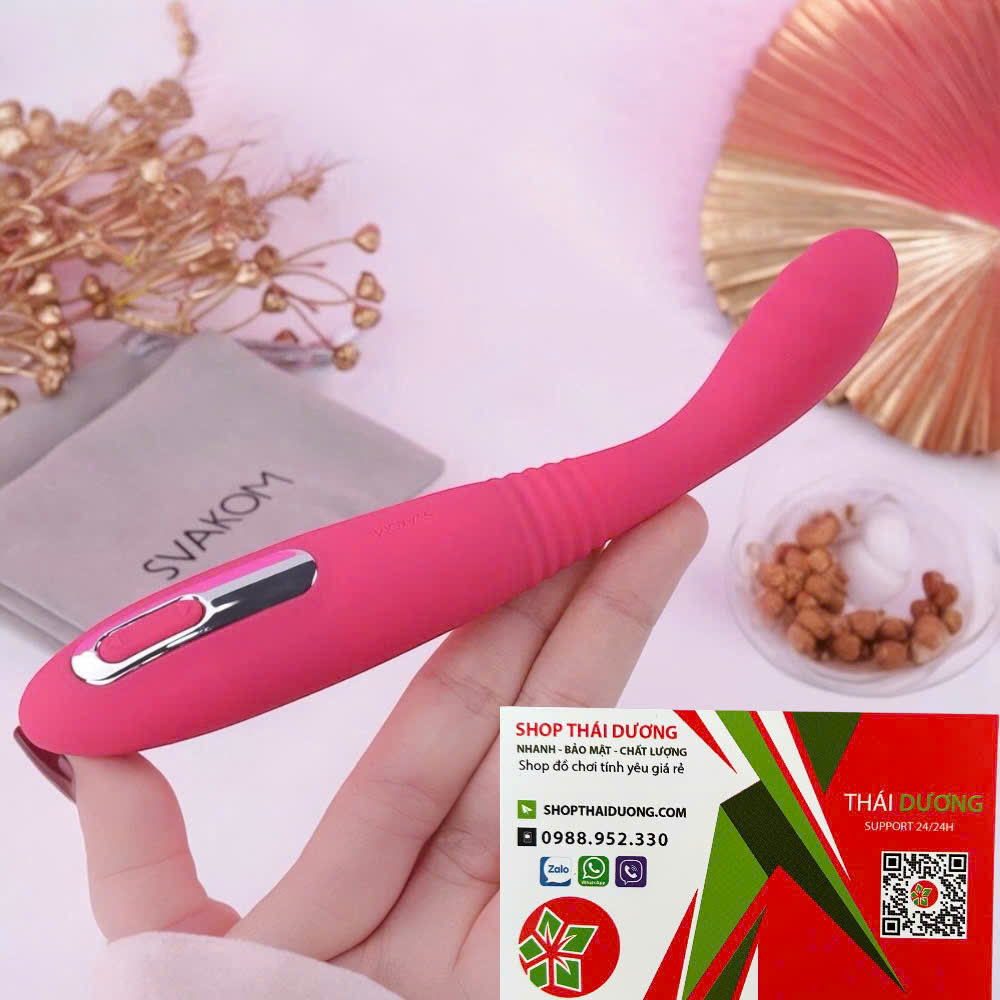 Máy Massage Rung Thụt Mini Svakom Cici II Chất Liệu Silicone Mềm Mịn