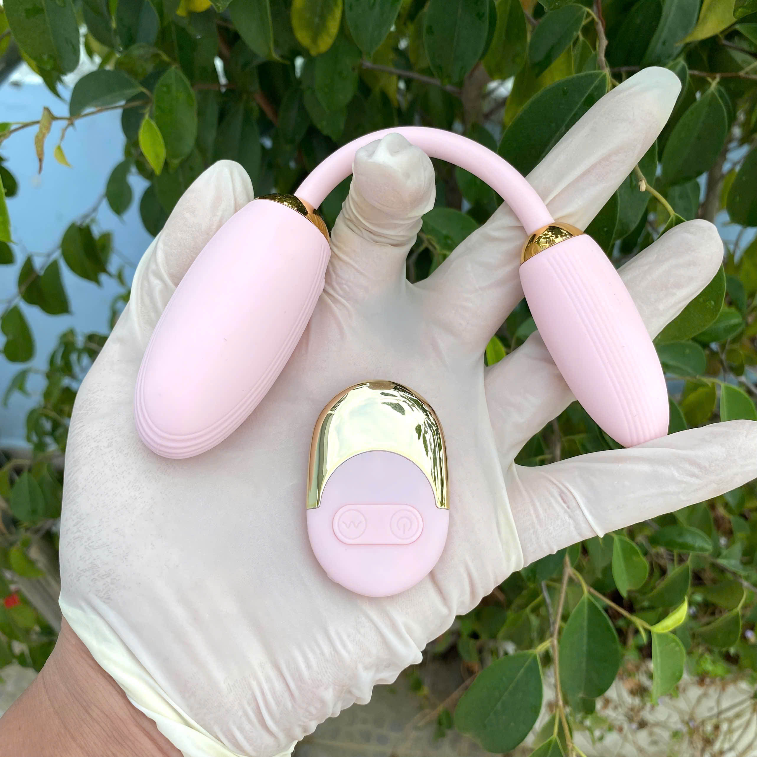 Trứng ring tình yêu điều khiển từ xa 2 dầu uốn cong được theo ý muốn