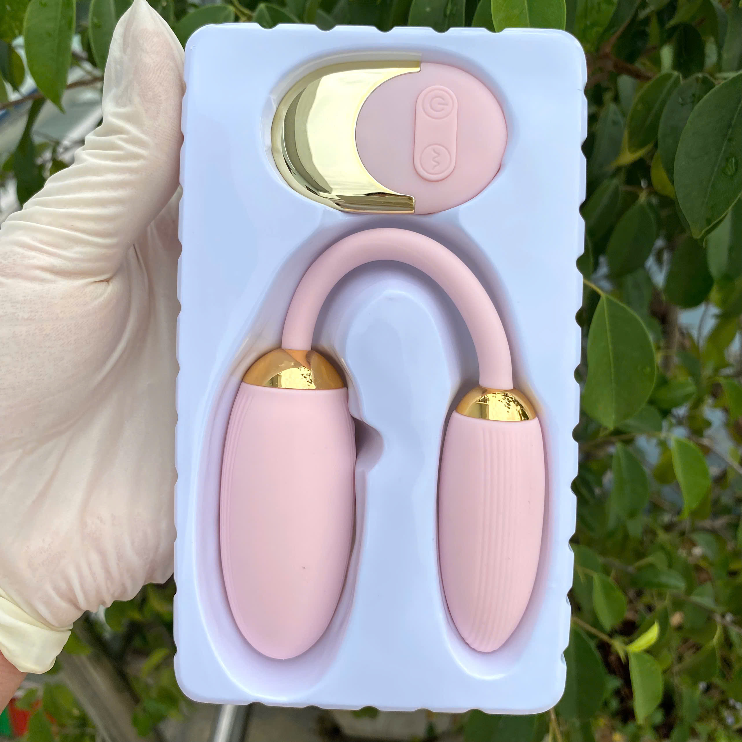 Trứng ring tình yêu điều khiển từ xa 2 dầu uốn cong được theo ý muốn