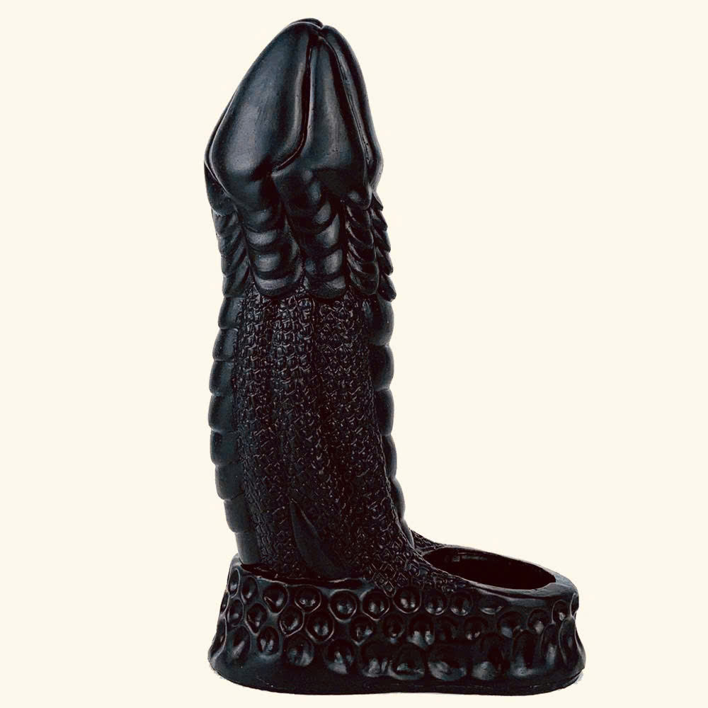 Bao Dôn dên to dương vật dạng vảy rồng silicon siêu mềm dễ dùng làm tăng kích thước dương vật