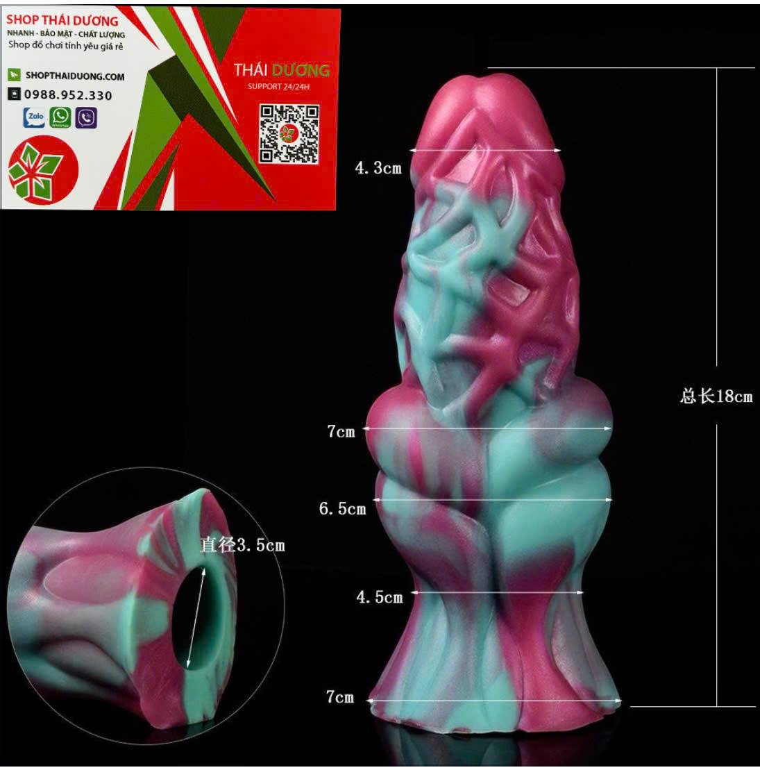 Bao Cao Su Đôn Dên To Dương Vật Hình Quái Thú Có Gân Nổi Siêu Mềm