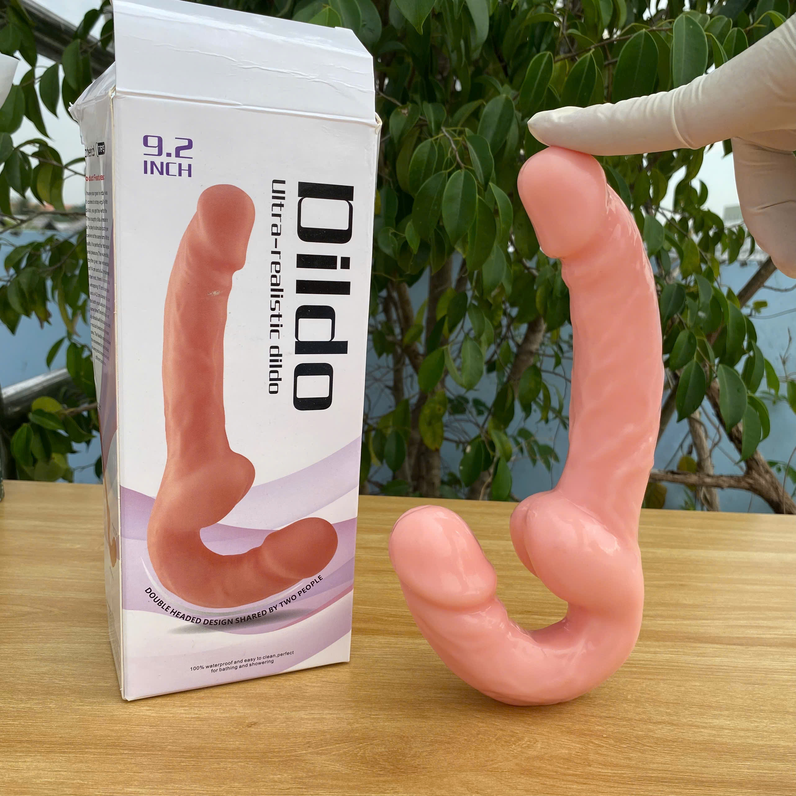 Cu Giả Hai Đầu 9.2inch Silicon Siêu Mềm Dùng tăng khoái cảm khi quan hệ