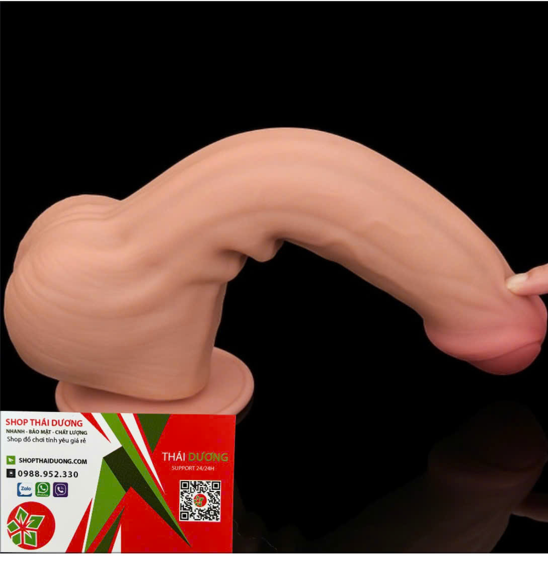 Dương Vật Giả Lovetoy King Size  Gắn Tường, Cấu Trúc 2 Lớp Trượt Da