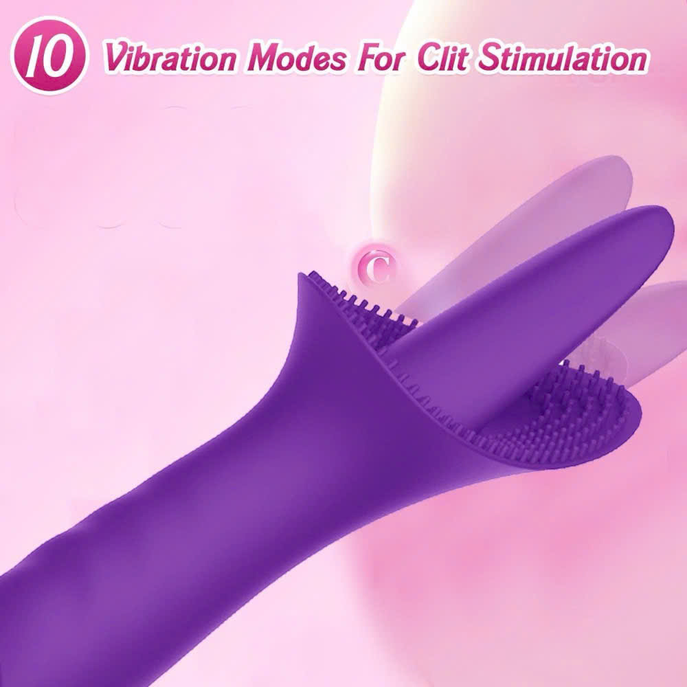 Lưỡi Massage Điểm G Dạng Phễu 10 Chế Độ Rung Liếm Êm Ái