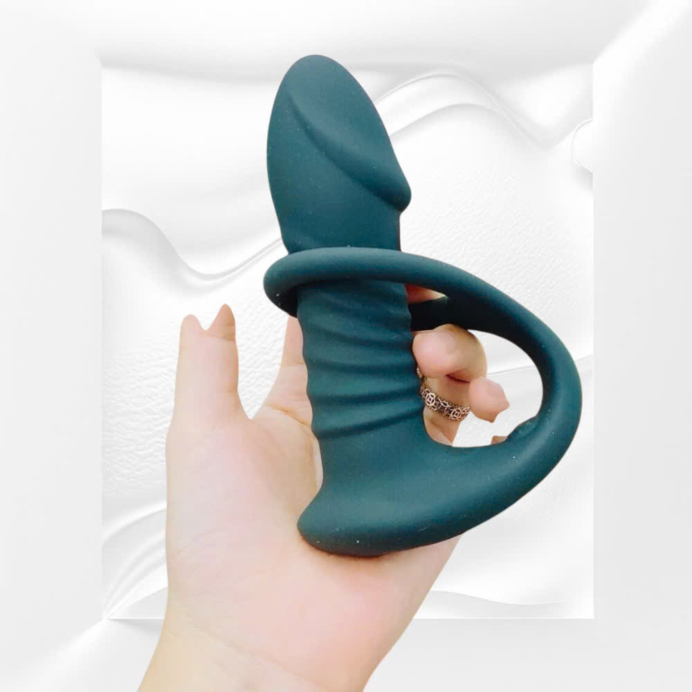 Máy Rung Thụt Hậu Môn 10 Chế Độ Thụt Điều Khiển Từ Xa Coá Quoay Đeo