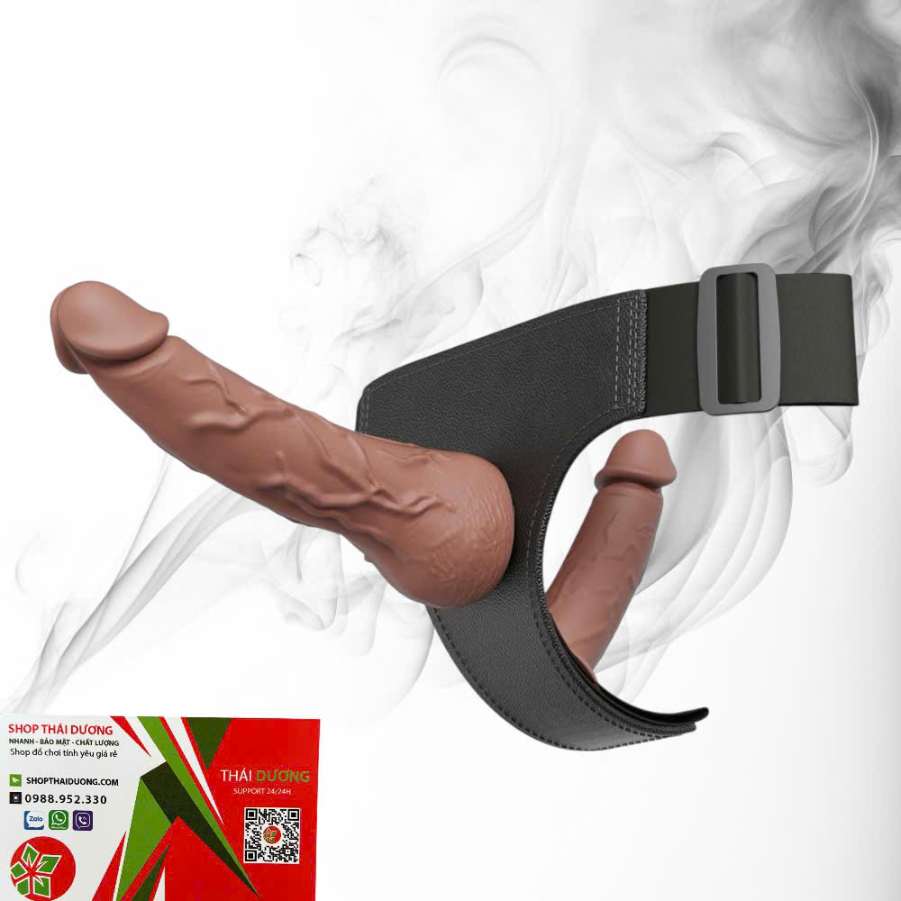 Dương Vật Giả Hai Đầu Yeain Double Wings Cao Cấp Đai Đeo Hông Điều Khiển Từ Xa