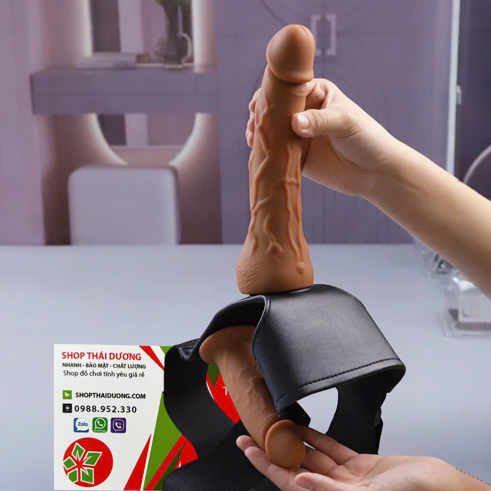 Dương Vật Giả Hai Đầu Yeain Double Wings Cao Cấp Đai Đeo Hông Điều Khiển Từ Xa