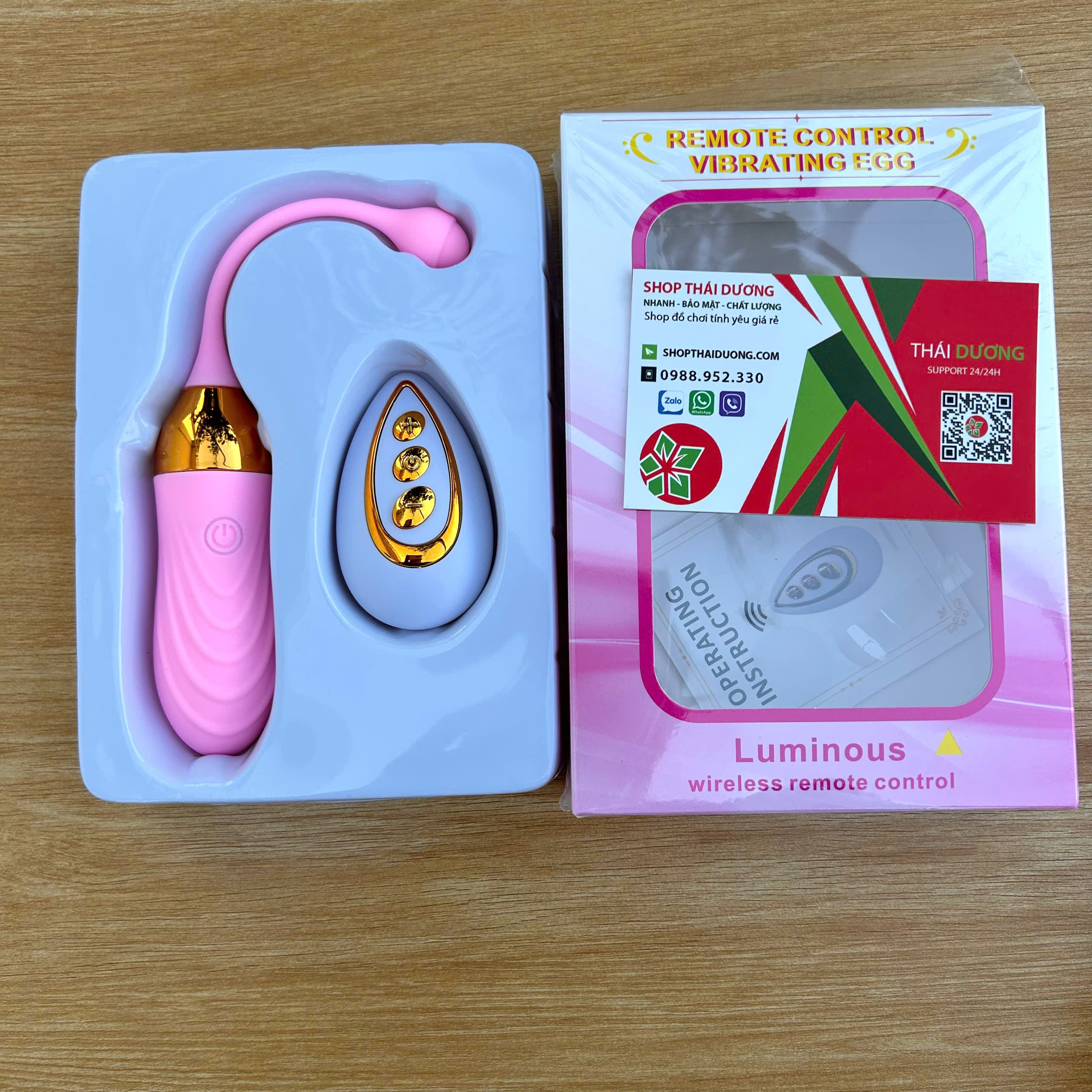 Trứng Rung Tình Yêu Luminous 10 Chế Độ  Điều Khiển Từ Xa, Sạc USB Tiện Lợi