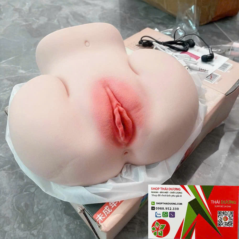 Mông Âm Đạo Giả Silicon Nguyên Khối 3KG Nằm Ngửa  Rung Rên Cảm Biến Thông Minh Siêu Thực