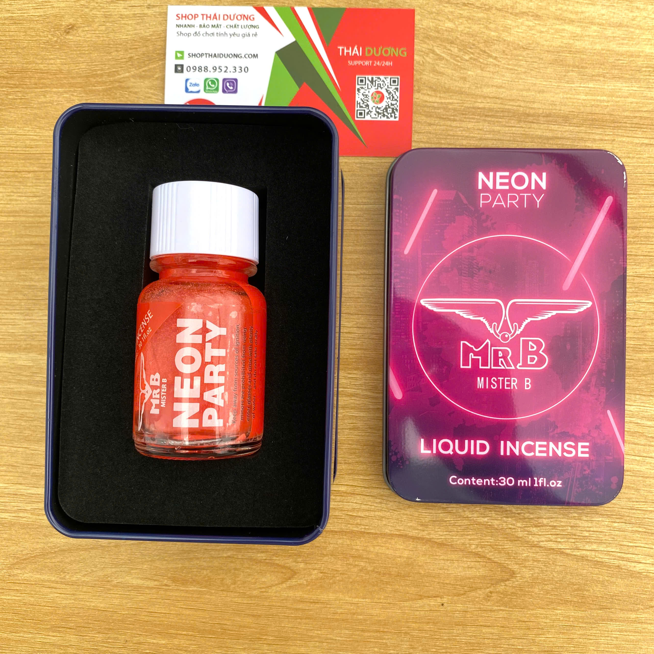 Nước Ngửi Popper Neon Party MRB Đỏ 40ml Tăng khoái Cảm Mạnh