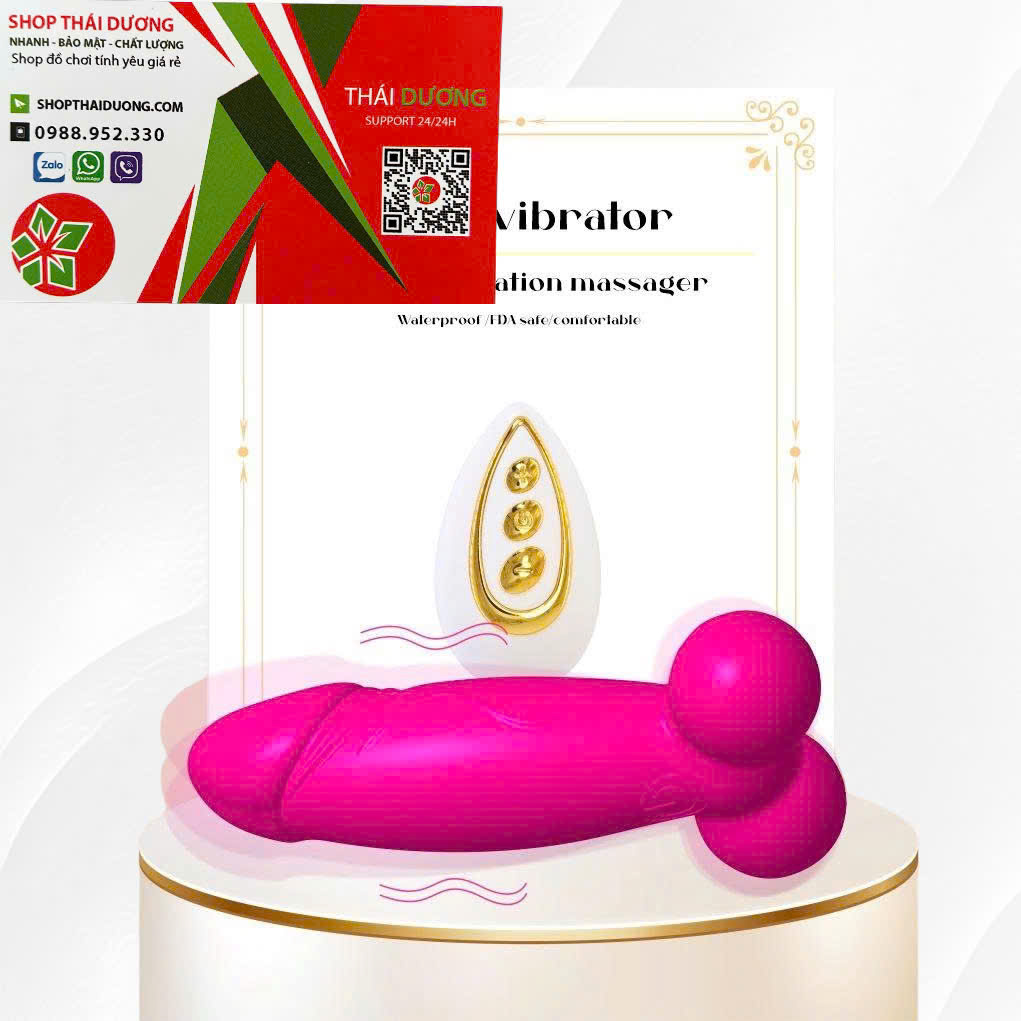 Trứng Rung Không Dây BOQI Hình Dương Vật Giả 10 Tần Số Kích Điểm G