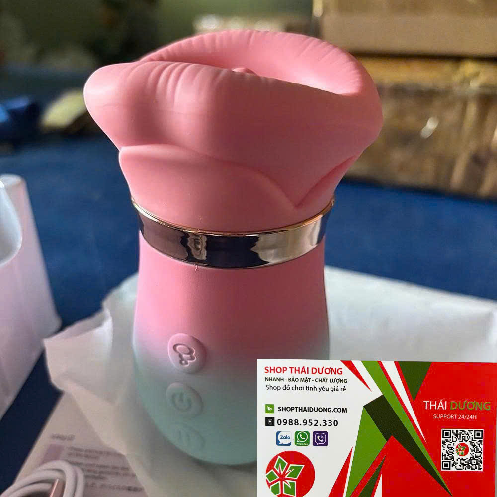 Lưỡi liếm âm vật Sovokn rung liếm hút đa chế độ  Điều khiển từ xa qua app