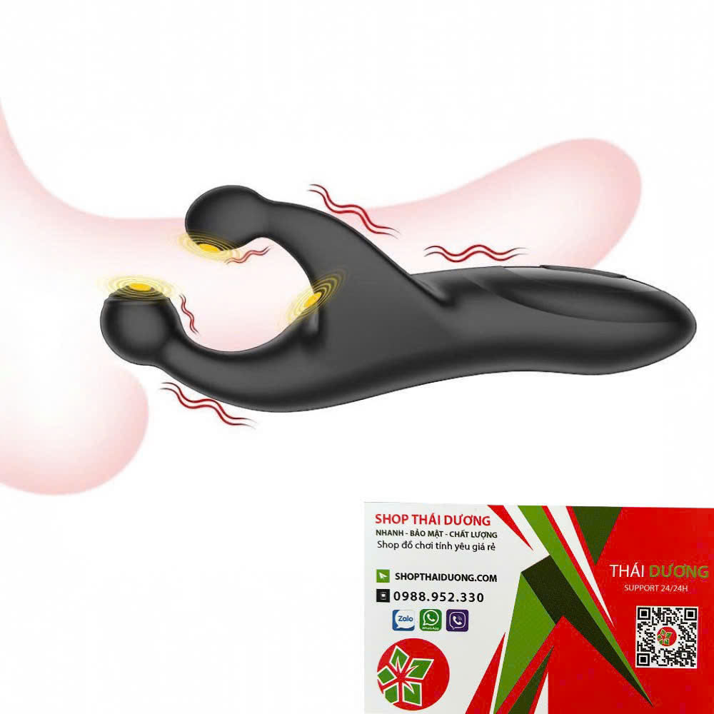 Máy mát xa kích thích dương vật và tinh hoàn Black Trident cho nam