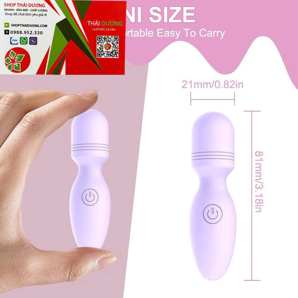 Máy rung mát xa mini rung mạnh 10 chế độ rung