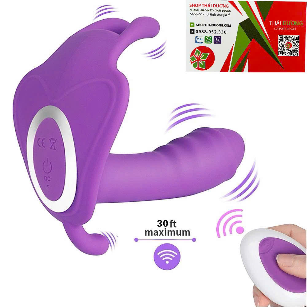 Trứng rung bướm điều khiển từ xa 10 chế độ rung gắng quần lót nữ dễ dùng