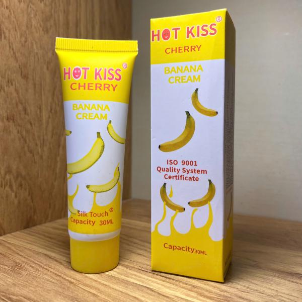 Gel Bôi Trơn Hot Kiss Cherry Banana Cream 30ml Hương Thơm Chuối Tự Nhiên 