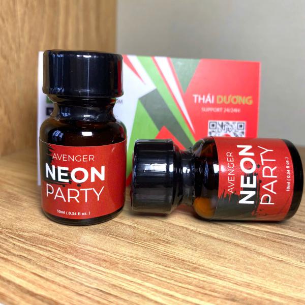 Popper Mỹ Neon Party 10ml – Kích Thích Cực Mạnh, Chính Hãng PWD Mỹ 