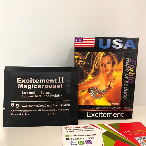 Bán Thuốc Kích Dục Nữ Excitement II USA – Dạng Bột Mịn, Dễ Hòa Tan, Tác Dụng Nhanh 