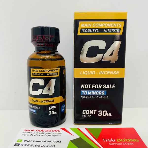 Popper C4 USA Gold 30ml - Tăng Khoái Cảm Cực Đỉnh Cho Top & Bot 