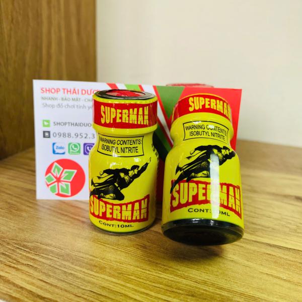 Popper Supermen 10ml Chính Hãng PWD USA - Kích Thích Cực Mạnh, Hưng Phấn Tột Đỉnh Cho Top Bot 
