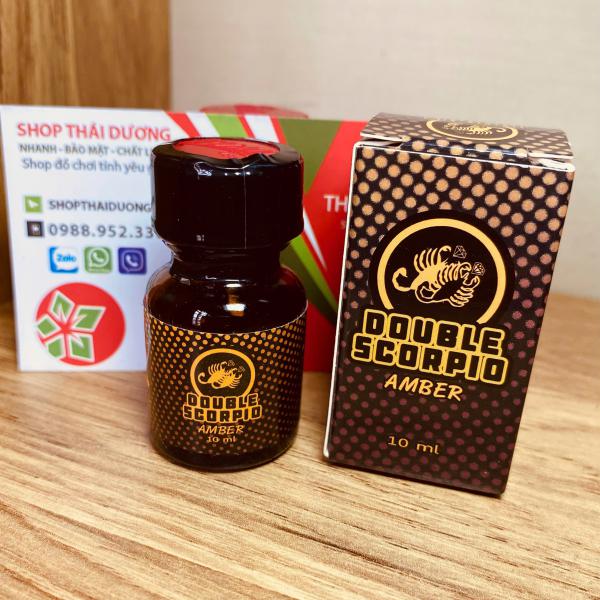 Popper Double Scorpio Amber 10ml - Chính Hãng Mỹ, Kích Thích Cực Mạnh Cho LGBT 