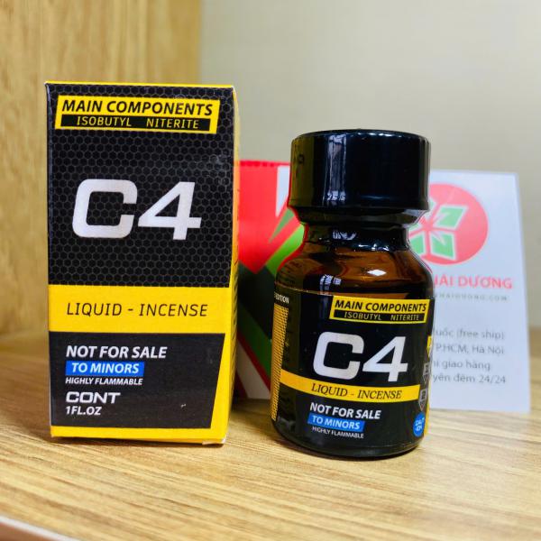 Popper C4 Yellow USA 10ml - Tăng Khoái Cảm, Hưng Phấn Cực Nhanh Cho Top & Bot 