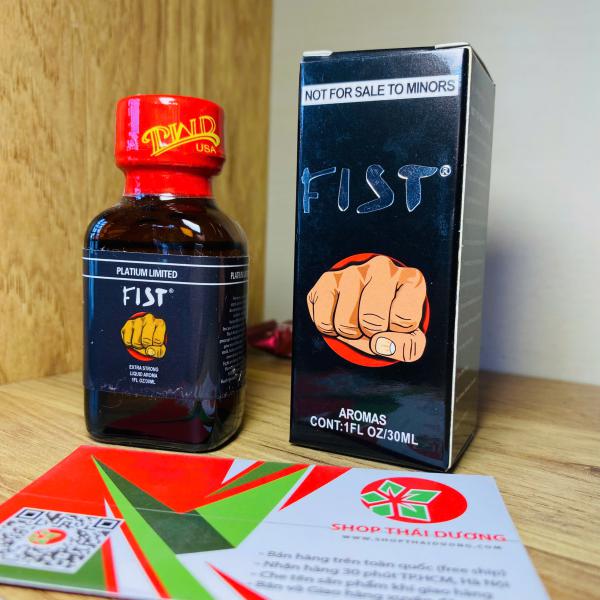 Popper Fist Black Aromas 30ml Đen - Chính Hãng Mỹ, Kích Thích Cực Mạnh Cho Top & Bot 