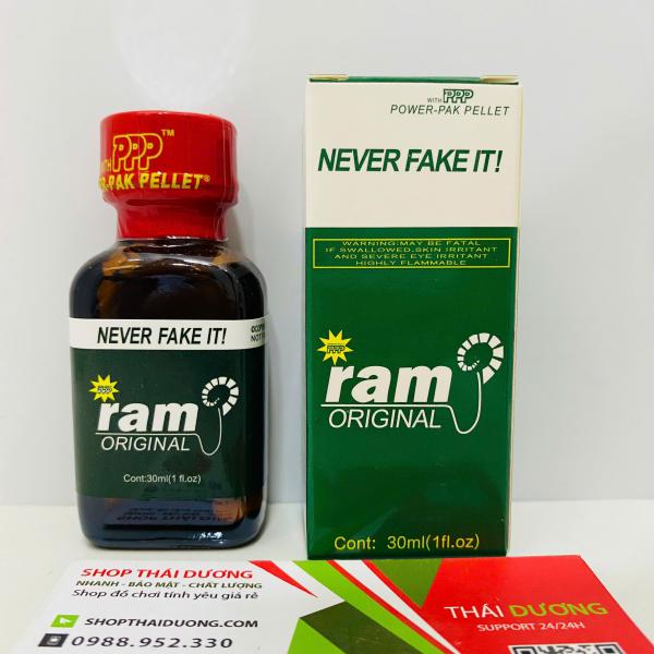 Popper RAM Original 30ml - Chính Hãng USA, Kích Thích Ham Muốn Cực Mạnh Cho LGBT, Top & Bot 