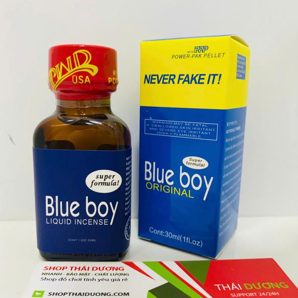 Tinh Dầu Popper Blue Boy 30ml - Hàng Mỹ Chính Hãng_Kích Thích Mạnh Mẽ 