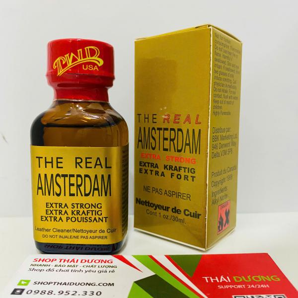 Popper The Real Amsterdam 30ml - Chính Hãng USA, Kích Thích Cực Mạnh Cho T&B 