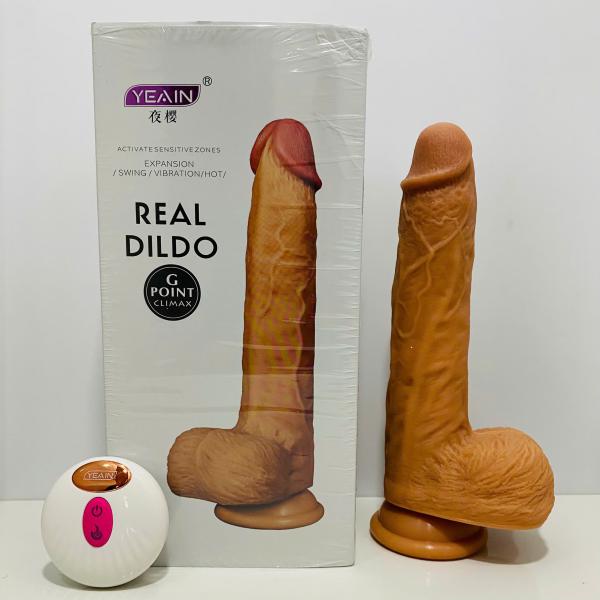 Dương Vật Giả Gắn Tường Real Dildo - Rung Thụt_Tỏa Nhiệt, Điều Khiển Từ Xa Cao Cấp 