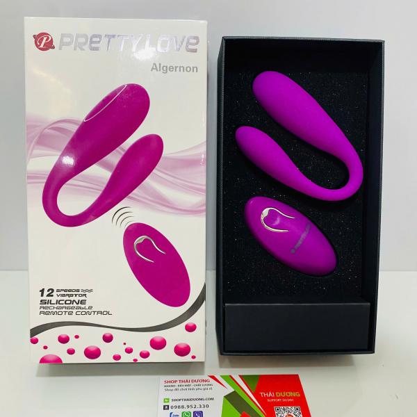 Trứng Rung Tình Yêu 2 Đầu Prettylove Algernon - Massage Điểm G_Điều Khiển Từ Xa, 12 Chế Độ Rung 