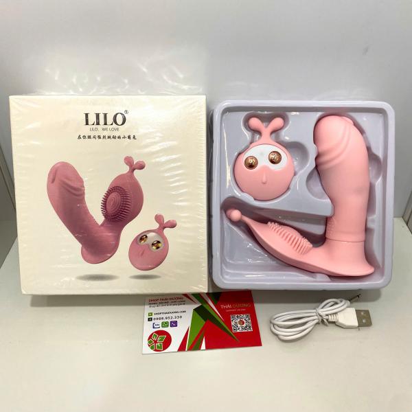 Quần Chíp Rung Lilo Tai Thỏ Hình Dương vật  Nhiều Chế Độ  - Kết Hợp Điều khiển Từ Xa 