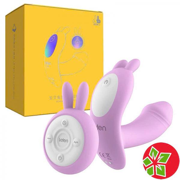 Trứng Rung Tai Thỏ Không Dây Leten – Gắn Chip Điều Khiển Từ Xa, Tạo Nhiệt Ấm, Sạc Điện 