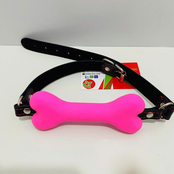 Khóa Bịt Miệng Hình Khúc Xương – Dây Da Bền Chắc, Đồ Chơi BDSM Cho Cặp Đôi Thích Trói Buộc 