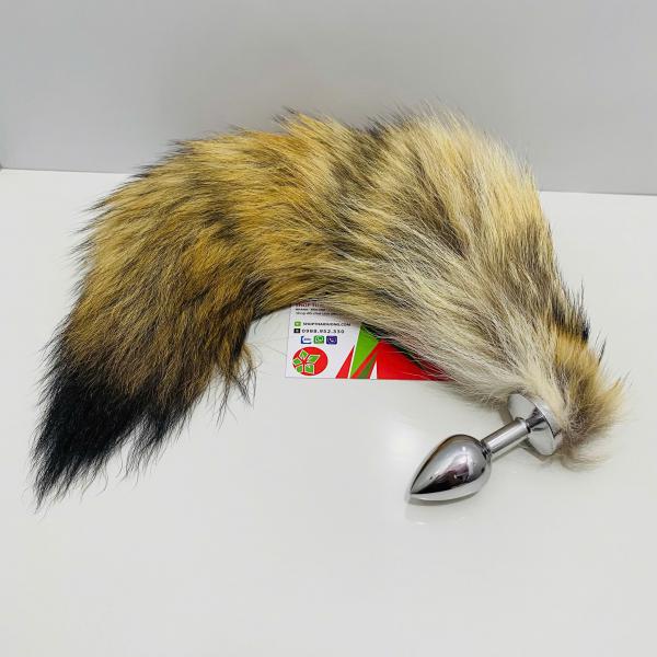 Plug Đuôi Cáo Cosplay Cắm Hậu Môn – Hợp Kim Không Gỉ, Đuôi Lông Mềm Gợi Cảm Cho Cặp Đôi 