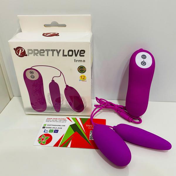 Pretty Love Irma – Trứng Rung 2 Đầu Dùng Pin_ Rung 12 Chế Độ_Massage G Cực Phê 