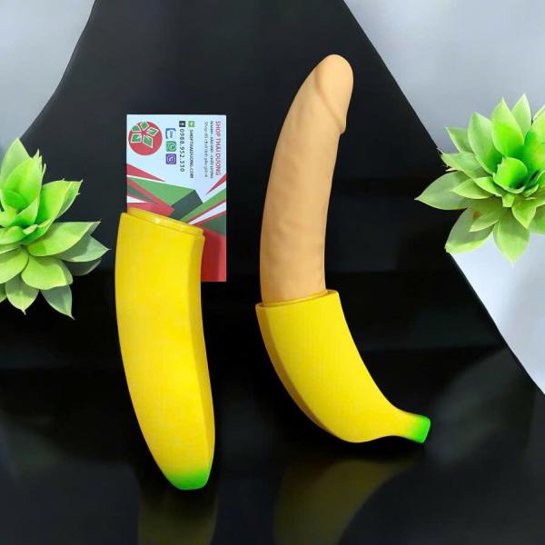 Sextoy Cu  Giả Nguỵ Trang Trái Chuối Rung 7 Chế Độ Rung Mạnh - Dochoijapan.com 